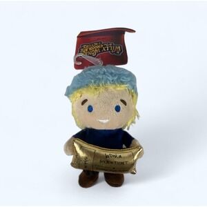 Willy Wonka Golden Ticket 6" Plush Squeaker Dog Toy Charlie Chocolate Factory